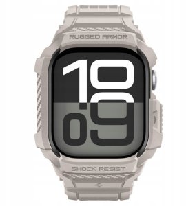 SPIGEN RUGGED ARMOR ”PRO” V2 APPLE WATCH 10 / 11 (46 MM) DUNE BEIGE 2