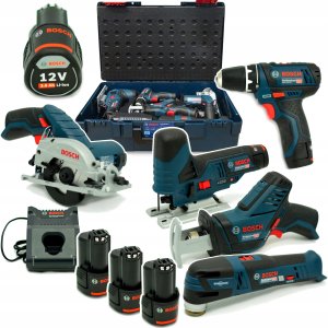 Bosch 12V Profi Set 5 pcs. GSR+GST+GOP+GKS+GSA 6
