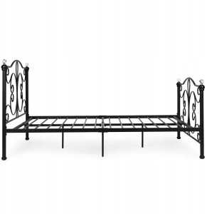 Łóżko metalowe ModernHome romantyczne 140x200 cm 8