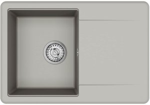 vidaXL Zlew Szary 670 x 460 mm 80% Kwarc i 20% Żywica 6