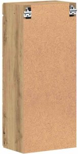 vidaXL Szafka ścienna łazienkowa z półką TULUM Dąb rzemieślniczy 8