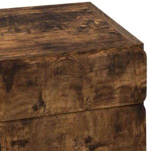 vidaXL Szafka ścienna łazienkowa TULUM Dąb wędzony 37 x 24,5 x 86 cm 9