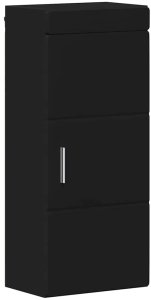 vidaXL Szafka ścienna łazienkowa TULUM Czarny 37 x 24,5 x 86 cm 2