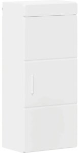 vidaXL Szafka ścienna łazienkowa z półką TULUM Biały 37 x 24,5 x 86 cm 2