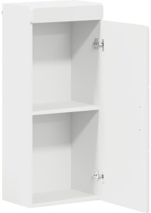 vidaXL Szafka ścienna łazienkowa z półką TULUM Biały 37 x 24,5 x 86 cm 5