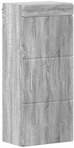 vidaXL Szafka ścienna łazienkowa TULUM Szary Sonoma 37 x 24,5 x 86 cm 2