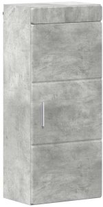 vidaXL Szafka ścienna łazienkowa z półką TULUM Betonowy szary 2