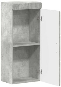 vidaXL Szafka ścienna łazienkowa z półką TULUM Betonowy szary 5