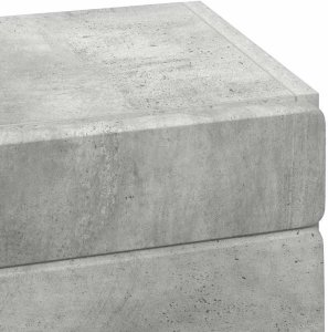 vidaXL Szafka ścienna łazienkowa z półką TULUM Betonowy szary 9