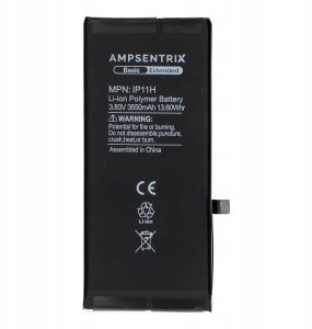 AmpSentrix Basic bateria do iPhone 11 (zwiększona pojemność) 2
