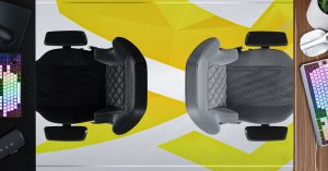 Krzesło biurowe Hator HTC3016M Darkside 3M Fabric Spelu krzesło HTC3016M (8721325182357) 3