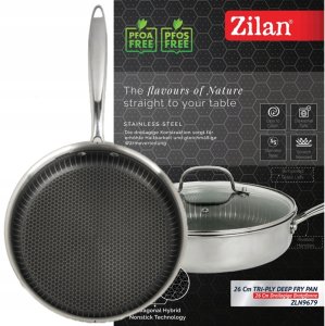 Patelnia Zilan ZLN9679 Patelnia z pokrywką 26cm 3