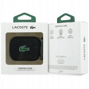 Etui Lacoste Silicone Croc Logo AirPods Pro 3 czarny 4