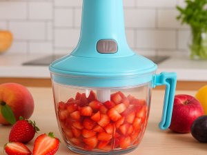 Rozdrabniacz Przyjaciele Ręczny siekacz do warzyw, owoców i mięsa mikser kuchenny z mieszadłem 2w1 2