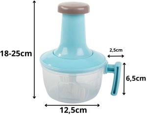 Rozdrabniacz Przyjaciele Ręczny siekacz do warzyw, owoców i mięsa mikser kuchenny z mieszadłem 2w1 3