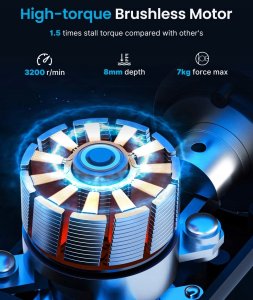 Masażer Renpho Massage Gun Edge Mini black czarny PEU-RP-GM173-BK PEURPGM173BK (PEU-RP-GM173-BK) 4