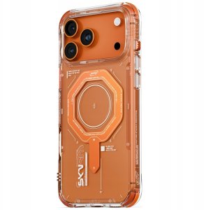 Etui Skinarma Magma do iPhone 17 Pro Max Magnetic Charging pomarańczowy 2