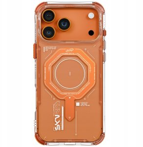 Etui Skinarma Magma do iPhone 17 Pro Max Magnetic Charging pomarańczowy 3