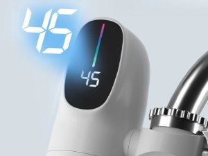 Elektryczny podgrzewacz wody do kranu lcd 3000w przepływowy z wyświetlaczem 3