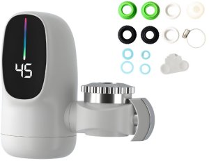 Elektryczny podgrzewacz wody do kranu lcd 3000w przepływowy z wyświetlaczem 5