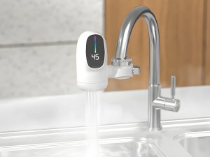 Elektryczny podgrzewacz wody do kranu lcd 3000w przepływowy z wyświetlaczem 6