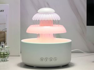 Dyfuzor zapachowy Verk Nawilżacz powietrza dyfuzor lampka led aromaterapia fontanna bezprzewodowy 4