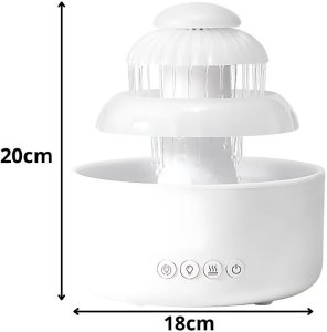 Dyfuzor zapachowy Verk Nawilżacz powietrza dyfuzor lampka led aromaterapia fontanna bezprzewodowy 5