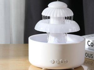Dyfuzor zapachowy Verk Nawilżacz powietrza dyfuzor lampka led aromaterapia fontanna bezprzewodowy 6