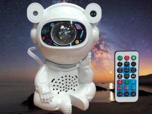 Verk Projektor gwiazd astronauta lampka nocna rzutnik dla dziecka kosmos pilot 2
