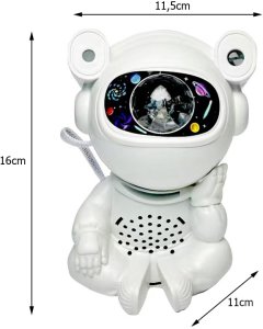 Verk Projektor gwiazd astronauta lampka nocna rzutnik dla dziecka kosmos pilot 7