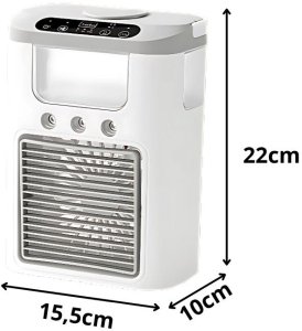 Wentylator z nawilżaczem wody na biurko usb rgb led 3 stopnie prędkości 9