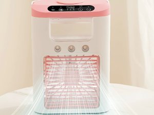 Wentylator z nawilżaczem wody na biurko usb rgb led 3 stopnie prędkości 10