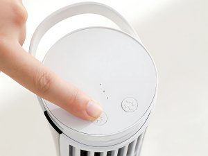 Wentylator kolumnowy mini biurkowy z lampką led 2 biegi usb cicha praca 4