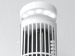 Wentylator kolumnowy mini biurkowy z lampką led 2 biegi usb cicha praca 7