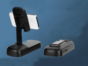 Głośnik stojak pod telefon uchwyt teleskopowy bluetooth powerbank podstawka 3