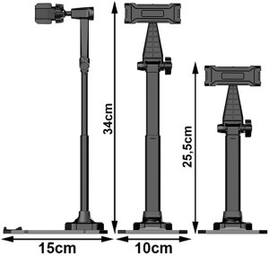 Podstawka uchwyt stojak na telefon tablet regulowany obrotowy do filmów 10