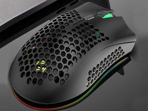 Myszka bezprzewodowa 2,4 ghz mysz do laptopa sensor optyczny podświetlenie 9