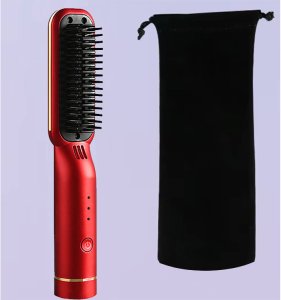 Prostownica szczotka do prostowania włosów 2w1 elektryczna bezprzewodowa 3