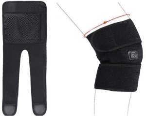 Opaska podgrzewająca na kolano masująca wibracyjna masaż grzejący 3 tryby 3