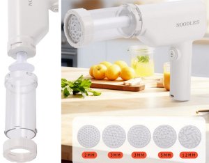 Maszynka do makaronu Verk Maszynka do robienia makaronu automatyczna 5w1 akumulatorowa tłokowa 6