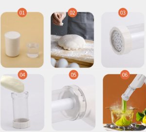 Maszynka do makaronu Verk Maszynka do robienia makaronu automatyczna 5w1 akumulatorowa tłokowa 9
