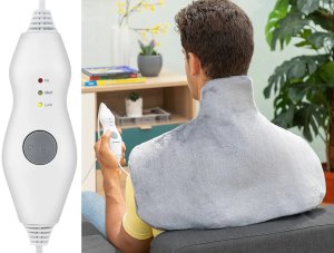 Koc poduszka elektryczna grzewcza podgrzewana mata rozgrzewająca pilot 70w 3