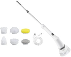 Elektryczna szczotka obrotowa do fug kafli mop z 6 końcówkami tornado 2