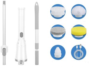 Elektryczna szczotka obrotowa do fug kafli mop z 6 końcówkami tornado 5