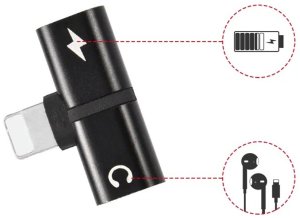 Rozdzielacz adapter lightning ipad iphone 2w1 4
