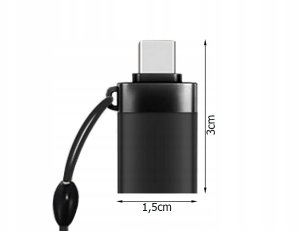 Adapter przejściówka usb-c do usb 3.0 otg solidny 3