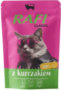 Rafi Classic Mokra karma z kurczakiem dla kota zestaw 10 x 100 g 2