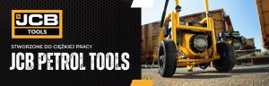 JCB Tools Rębak Spalinowy Do Ogrodu Gałęzi 100 mm 7.5 KM Rozdrabniacz Drewna Z Wyrzutnikiem 360 Koła Terenowe Zaczep Holowniczy 11