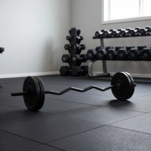 Gryf łamany olimpijski 120 cm sztanga ze stali, gwintowany, zaciski 25 mm UNIWERSALNY 3