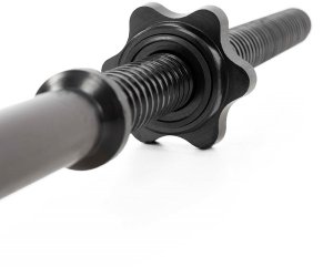 Gryf łamany olimpijski 120 cm sztanga ze stali, gwintowany, zaciski 25 mm UNIWERSALNY 9